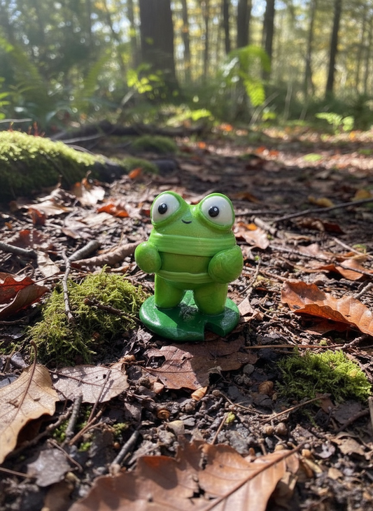 Mini Croquet - standing on lily pad