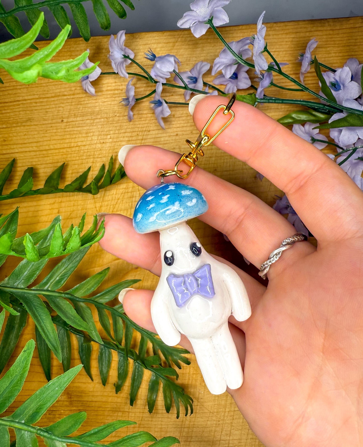 Dapper Blue - Mushie Keychain