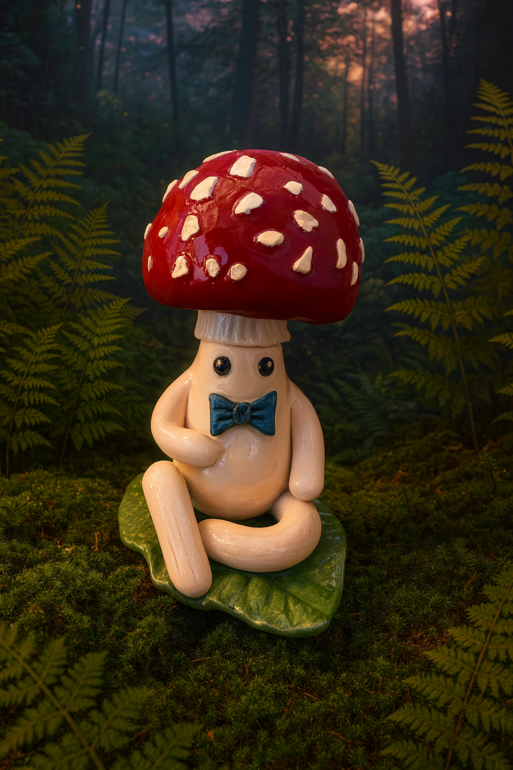 Mini Mushie - Soriell on a leaf